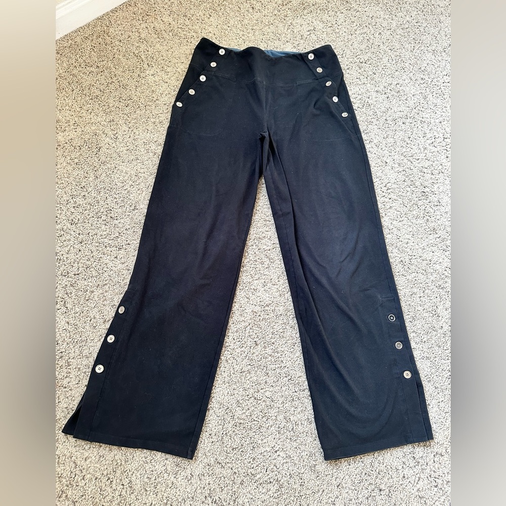 Black wide leg pant with high waist